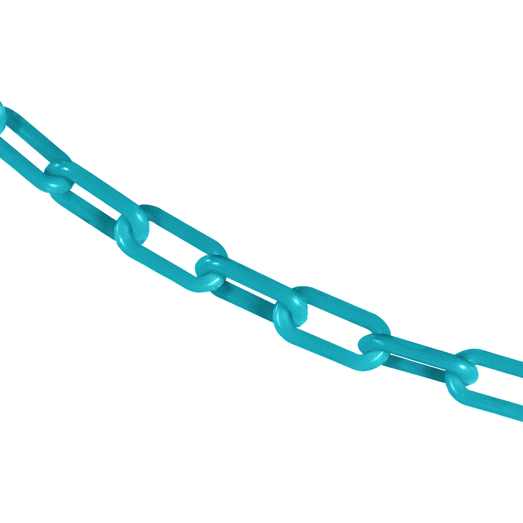Mr. Chain Plastic Safety Chain — 1.5in. x 500ft., Turquoise, UV Resistant, Model# 30056-500